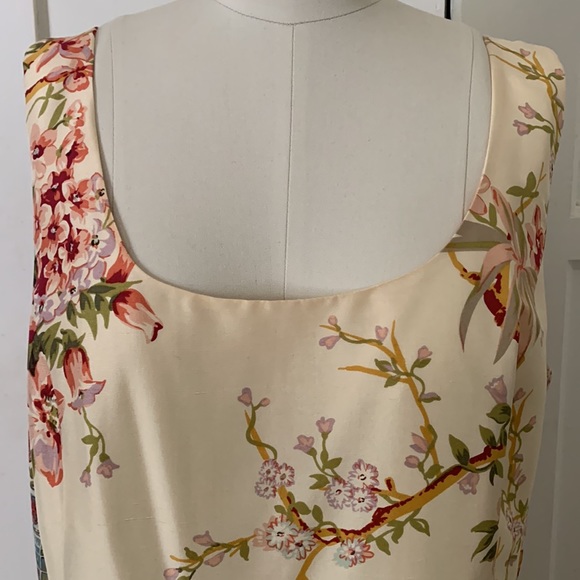 NWT SPENSER JEREMY Silk Chinoiserie Grand Millennial Print Dress Sz 14 - Picture 3 of 16